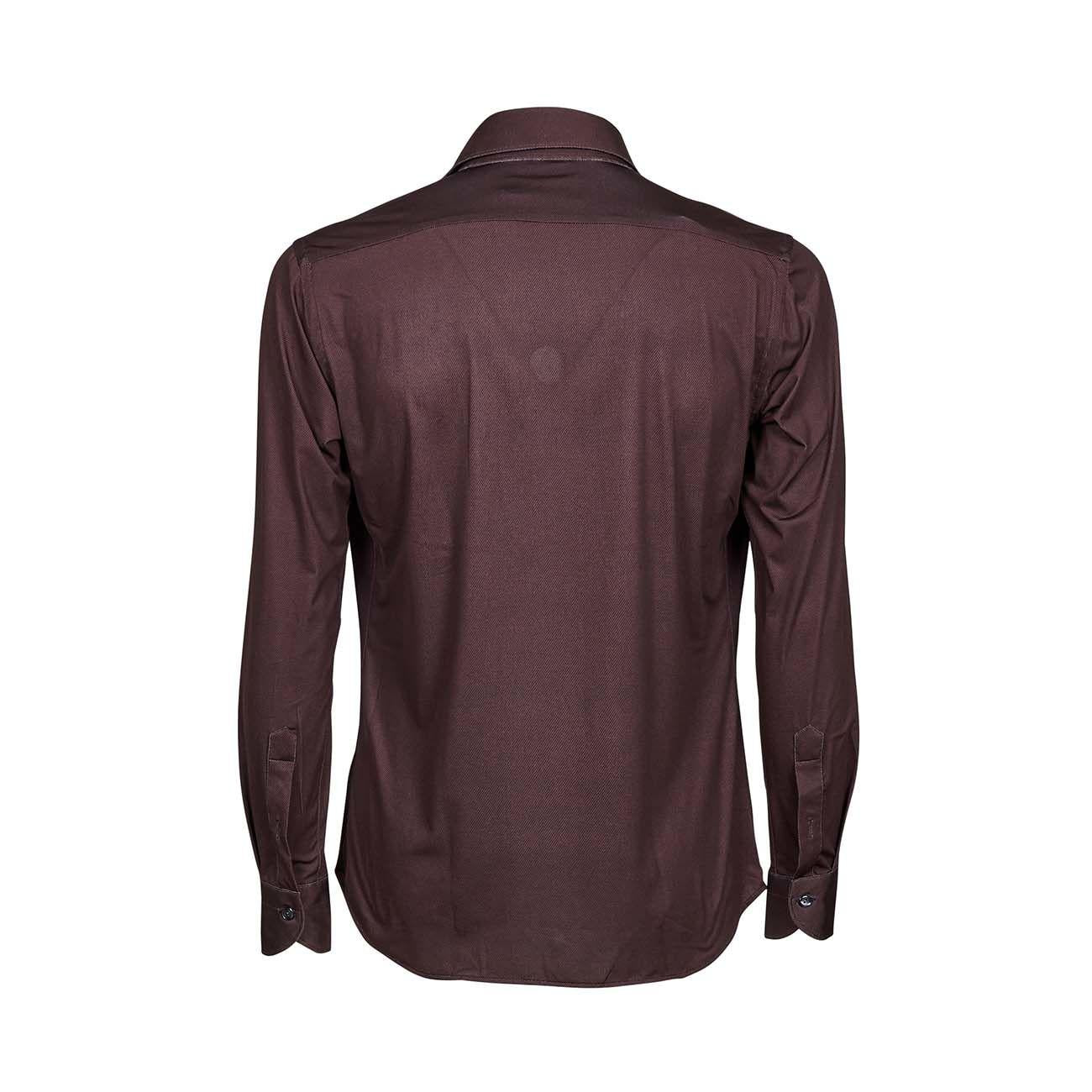 Camicia Airdelight In Tessuto Tecnico Uomo Marrone Nero TIN/1RLWN9J AR1MARRONE/NERO TINTORIA MATTEI 954 