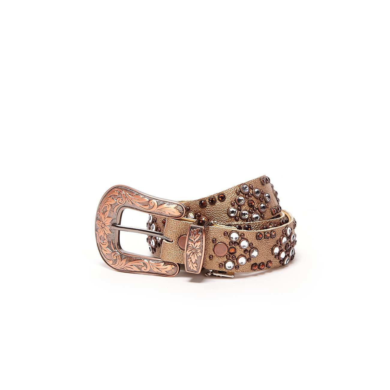 Cintura Media Swarovsky Fibbia Decorata Donna Oro Bronzo Silver SWAMEDIAFDEC ORO.BRONZO.SILVER KIPPYS 