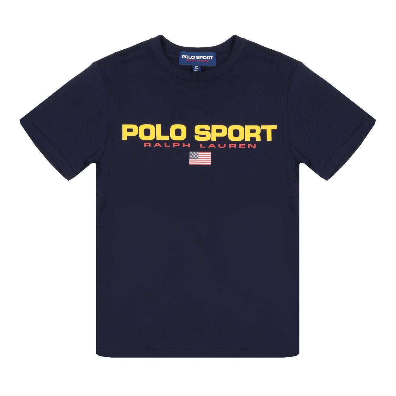 T-Shirt Mezza Manica Con Stampa Logo Bambino Blu 323795487 001 BLU POLO RALPH LAUREN 