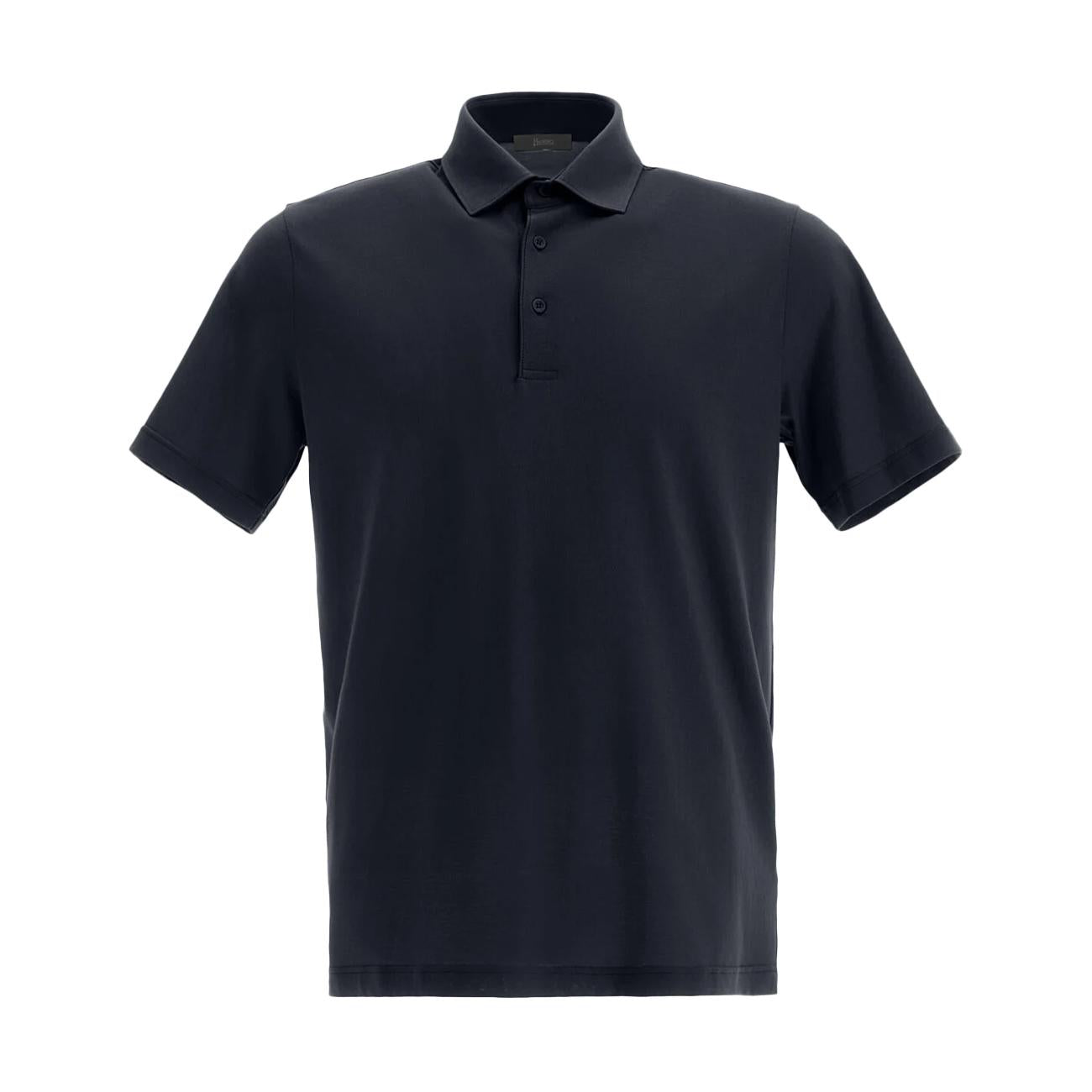 Polo Crepe Uomo Blu JPL00115U52005 9200 BLU HERNO 