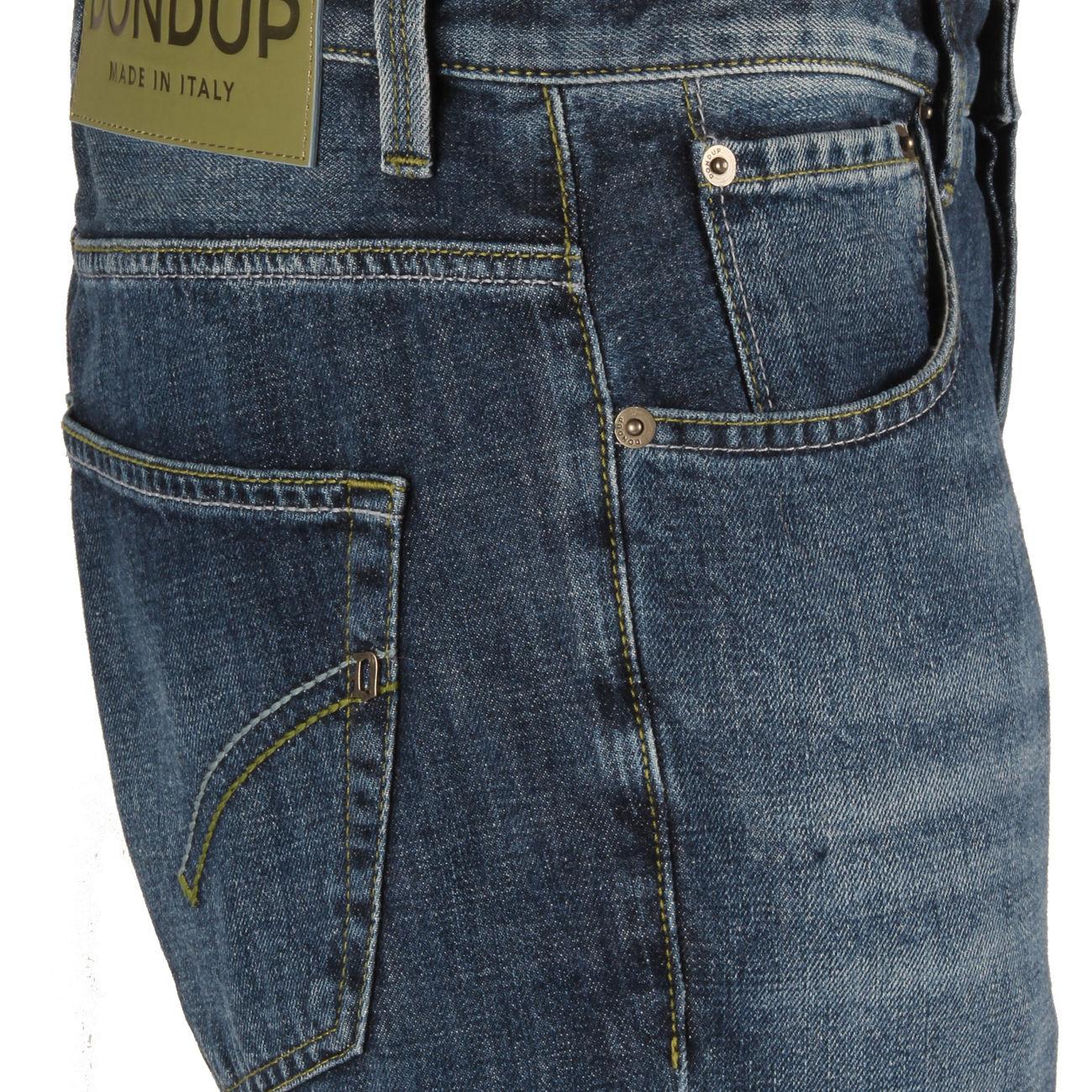 PANTALONE U. BRIGHTON FILO VERDE DONDUP UP434DF0261UFE3F 800 DENIM MEDIO DONDUP 