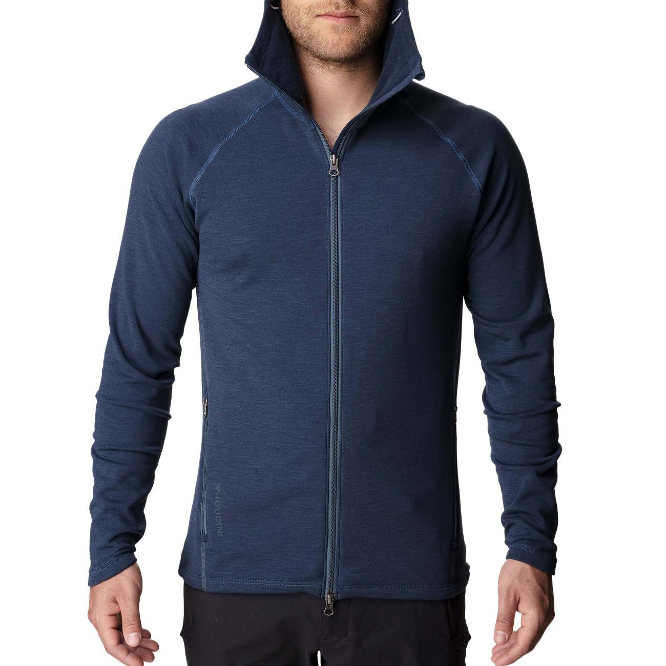 FELPA U. MS OUTRIGHT C/CAPP. F/ZIP HOUDINI 229664 CLOUDY BLUE HOUDINI 