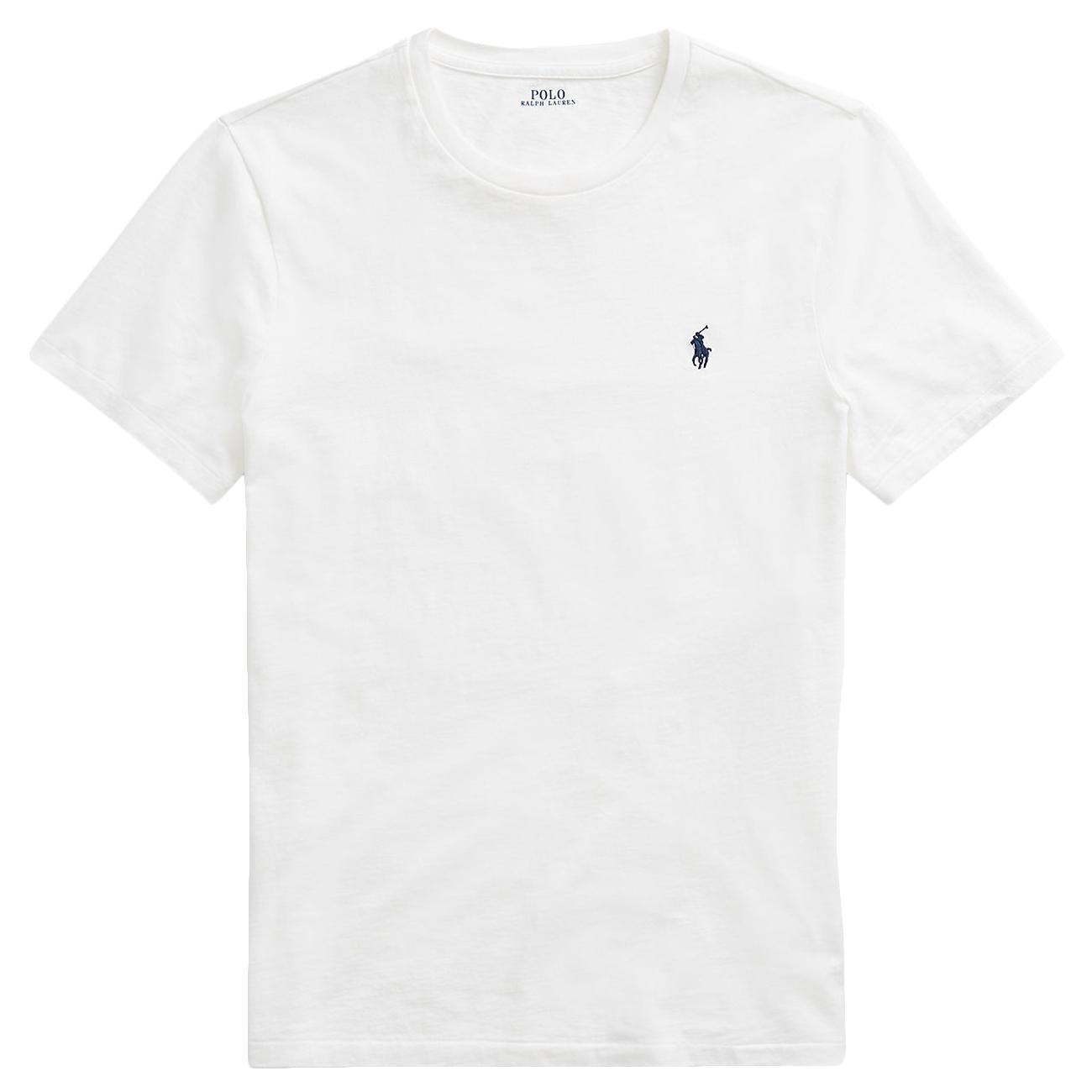 T-shirt Girocollo In Jersey Slim Fit 710680785 003 WHITE POLO RALPH LAUREN 