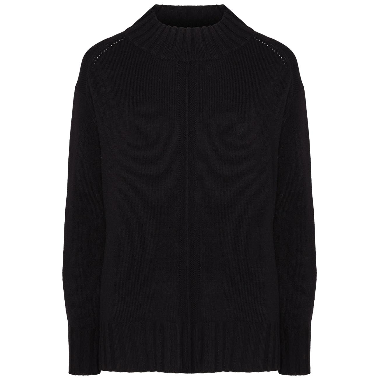 Maglia In Pura Lana M474Z000607 033 BLACK ELENA MIRO' 