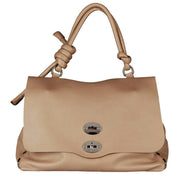 Borsa Postina M Piuma Knot Donna Beige Acacia 068090 0660000 M Z0220 BEIGE ACACIA ZANELLATO 