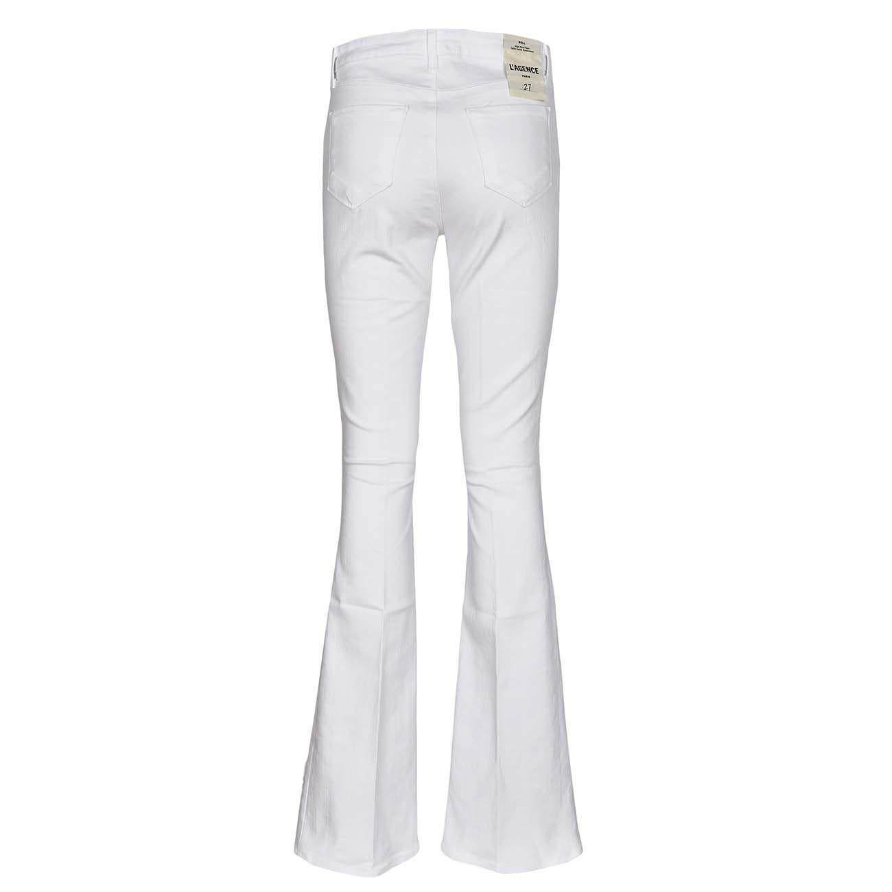Jeans A Zampa Bell Donna Bianco 2531KBO BLACBIANCO L'AGENCE 