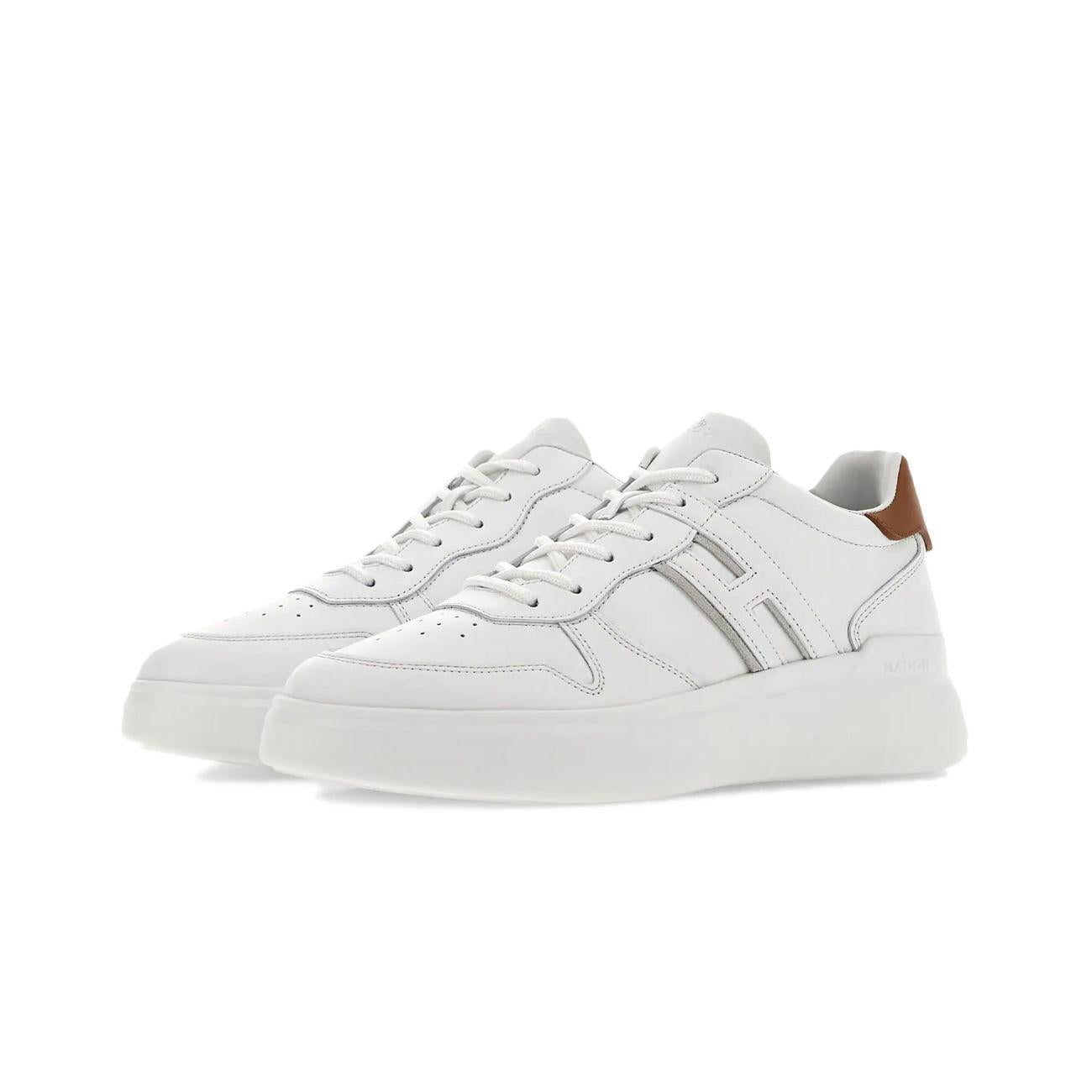 SCARPA U. H580 ALLACCIATO H SLASH HOGAN HXM5800EF21N7P6P08 BIANCO/KENIA HOGAN 