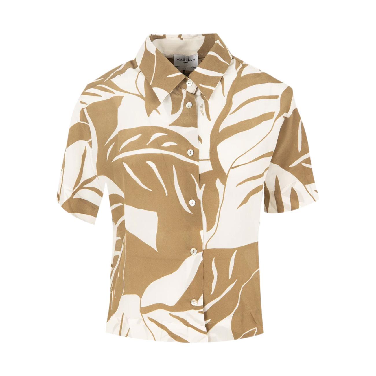 Camicetta Autocar Donna Oliva Foglie AUTOCAR 2413111194200 006 OLIVA FOGLIE MARELLA 