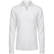 Polo In Lino 60191/96803 250 BIANCO GRAN SASSO 