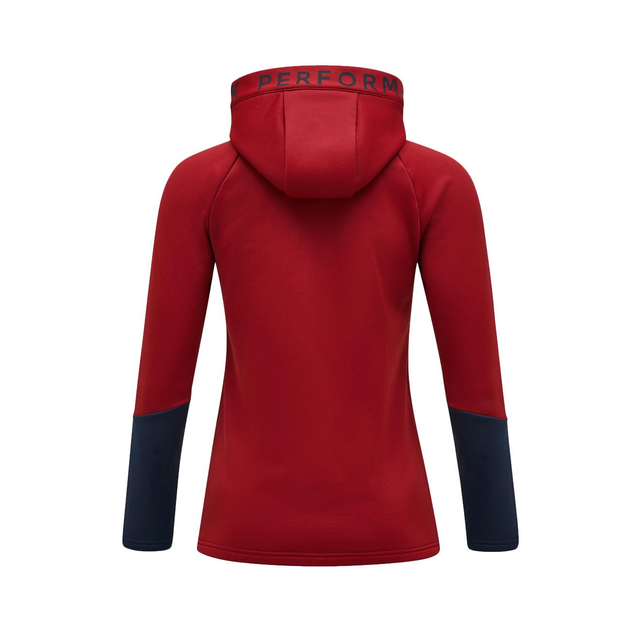 Felpa Rider Donna Sundried Tomato Blue Shado G79434 020 SUNDRIED TOMATO/BLUE SHADO PEAK PERFORMANCE 