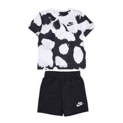 Set T-Shirt + Short Dye Dot Bimbo Nero NK/86J523 023BLACK NIKE 