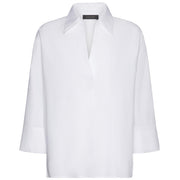 Camicia In Popeline Maniche Tre Quarti 2043Z100037N 001 BIANCO ELENA MIRO' 