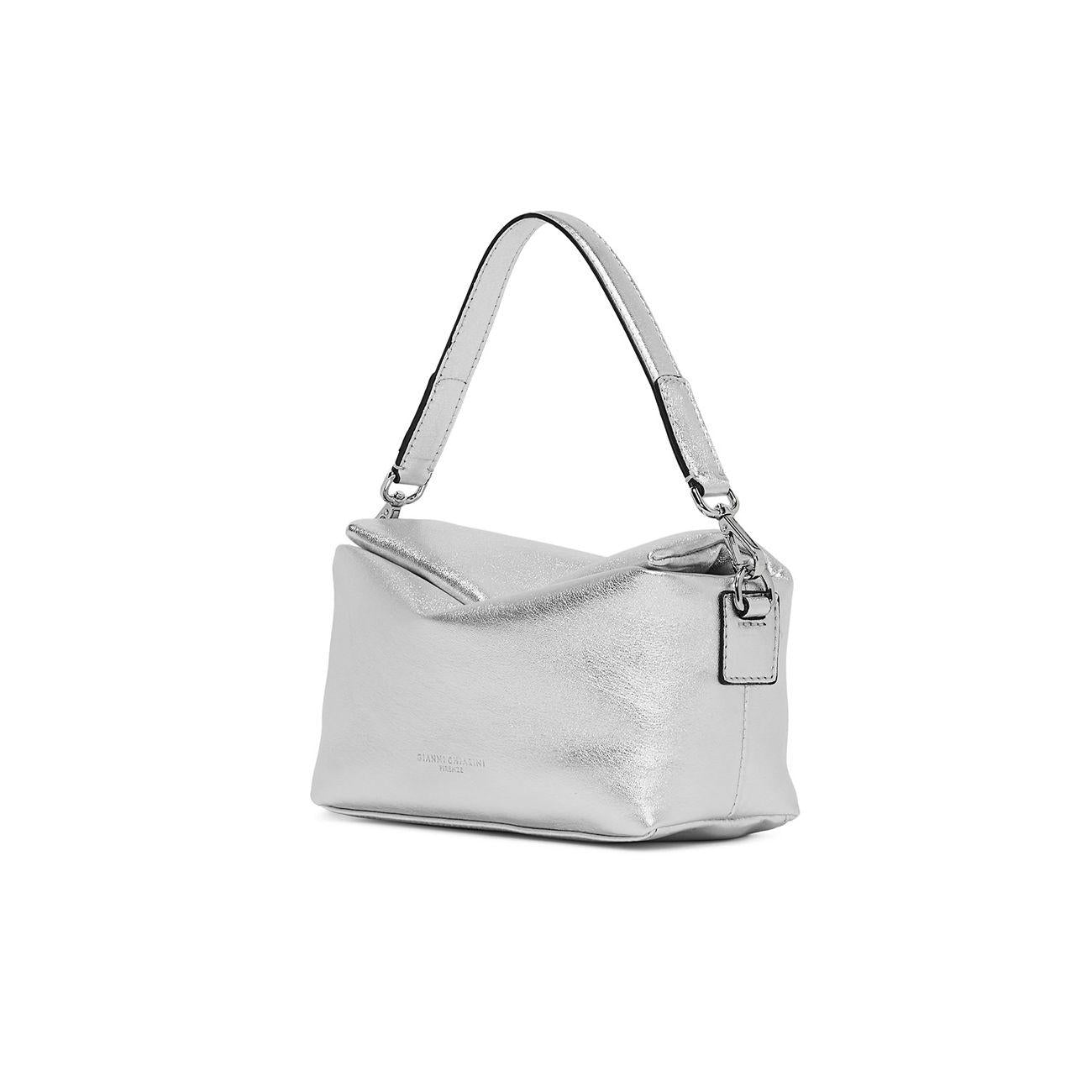 BORSA VALENTINA PELLE GIANNI CHIARINI BS10210SOLLAM 359 ARGENTO GIANNI CHIARINI 