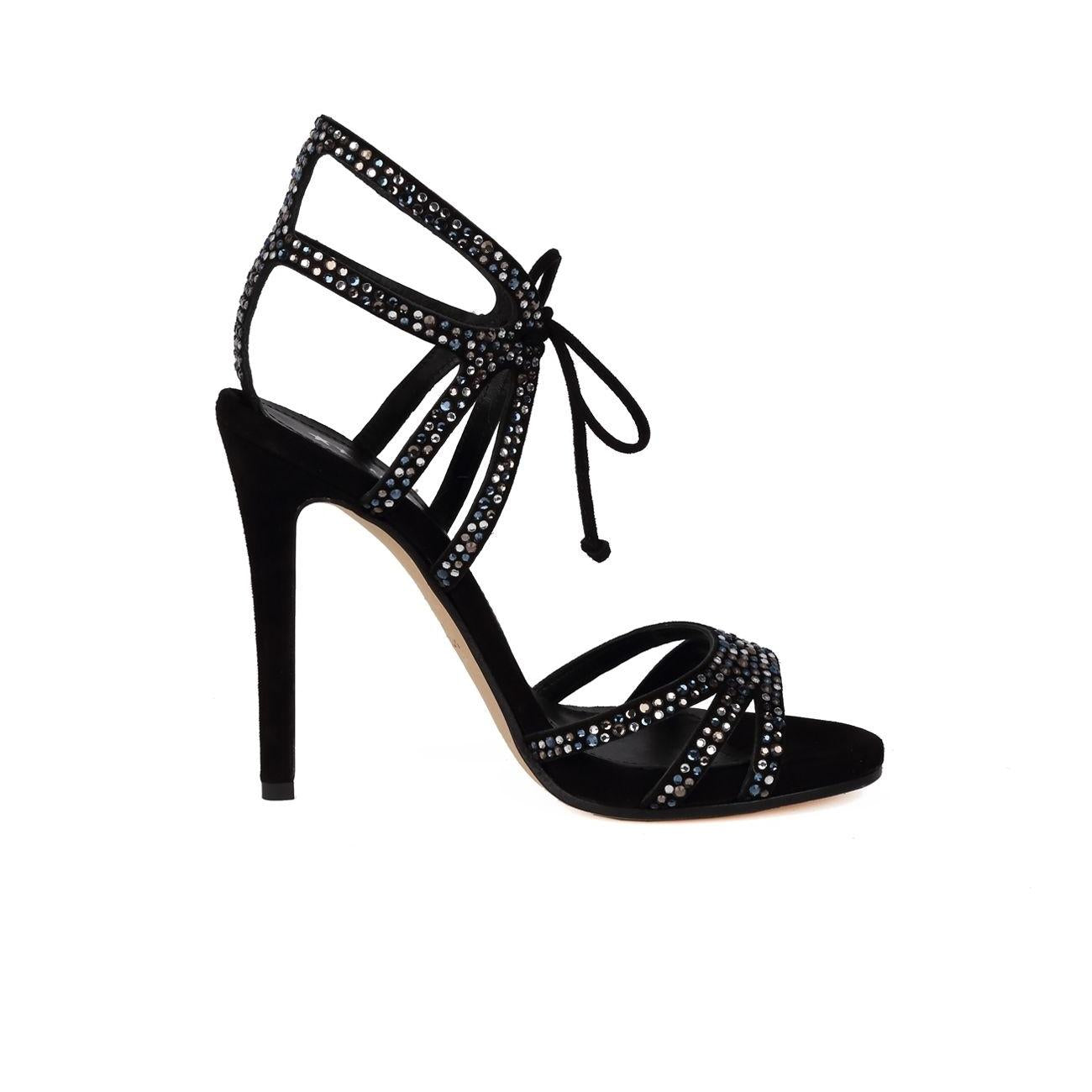 Sandali Con Strass Donna Nero 23MARC-MA3019 NERO MARC ELLIS 