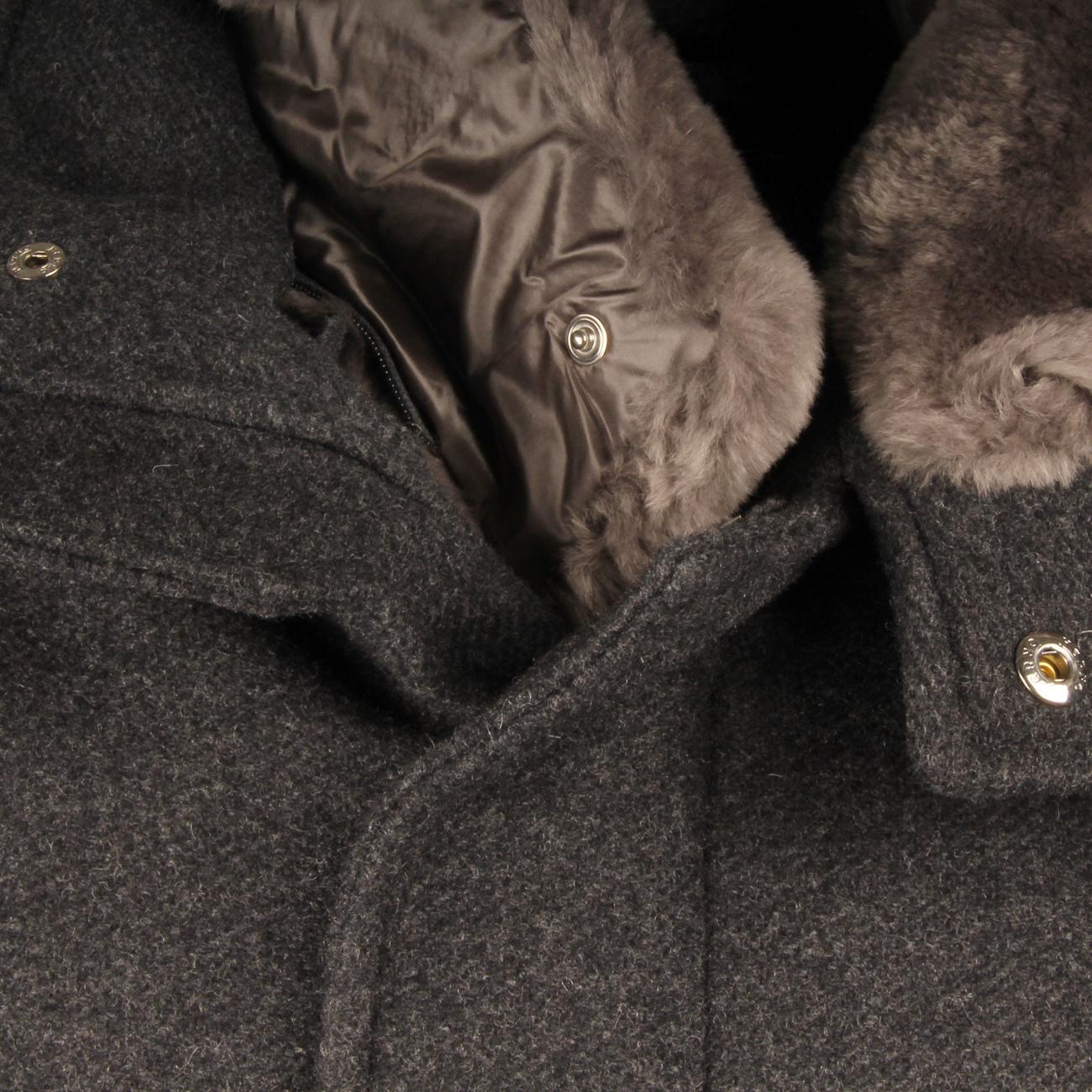 Cappotto In Lana Diagonale Uomo Grigio CA0071U39601 9480 GRIGIO HERNO 