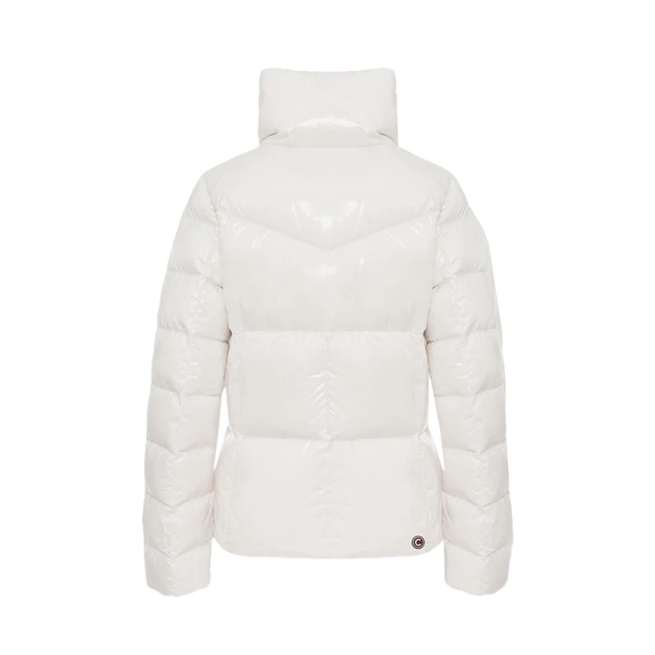 Piumino Corto Collo Alto Nylon Laccato Donna Bianco 2296/8XV 01 BIANCO COLMAR ORIGINALS 