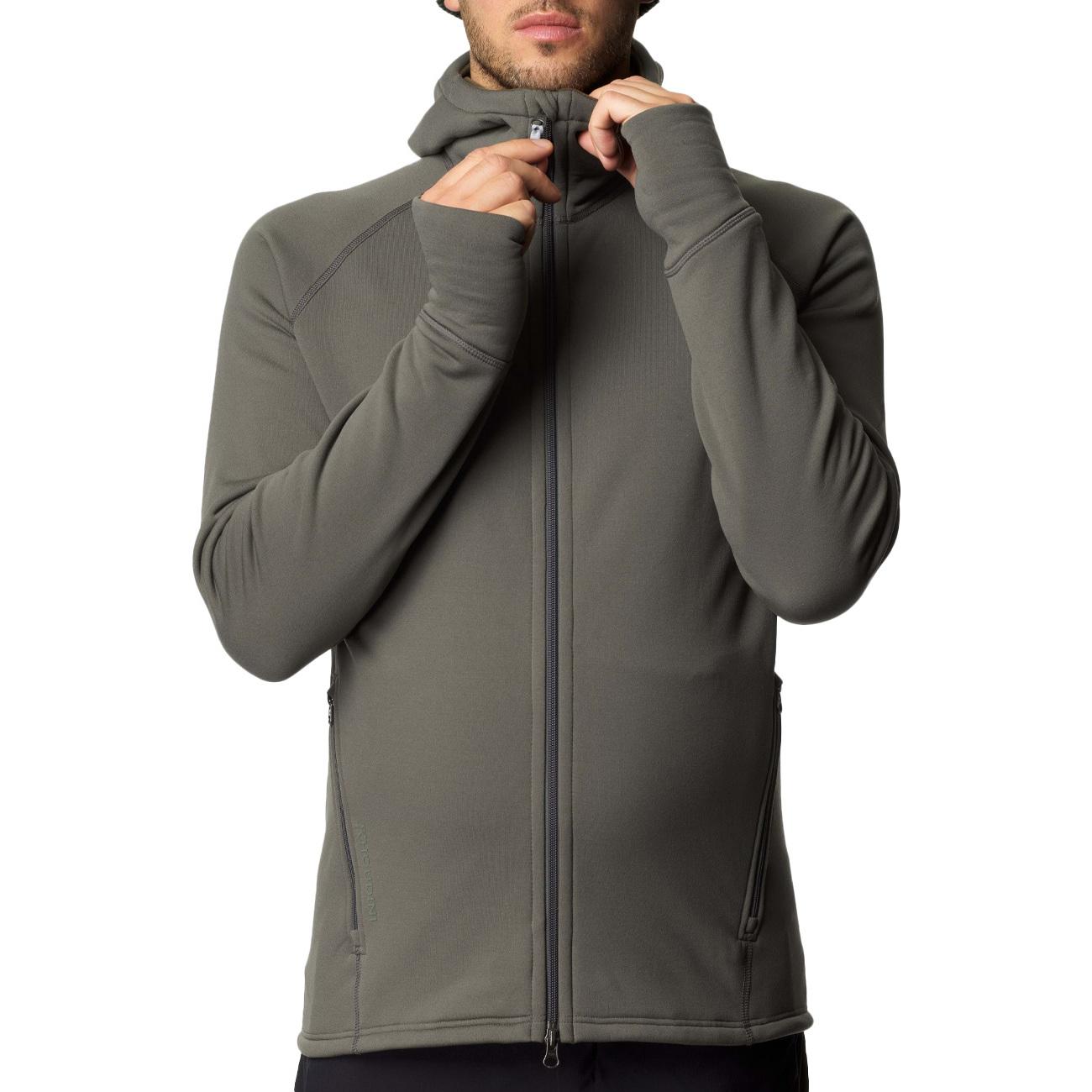 GIACCA U. IN PILE C/CAPP + F/ZIP HOUDINI 225984 174 BAREMARK GREEN HOUDINI 