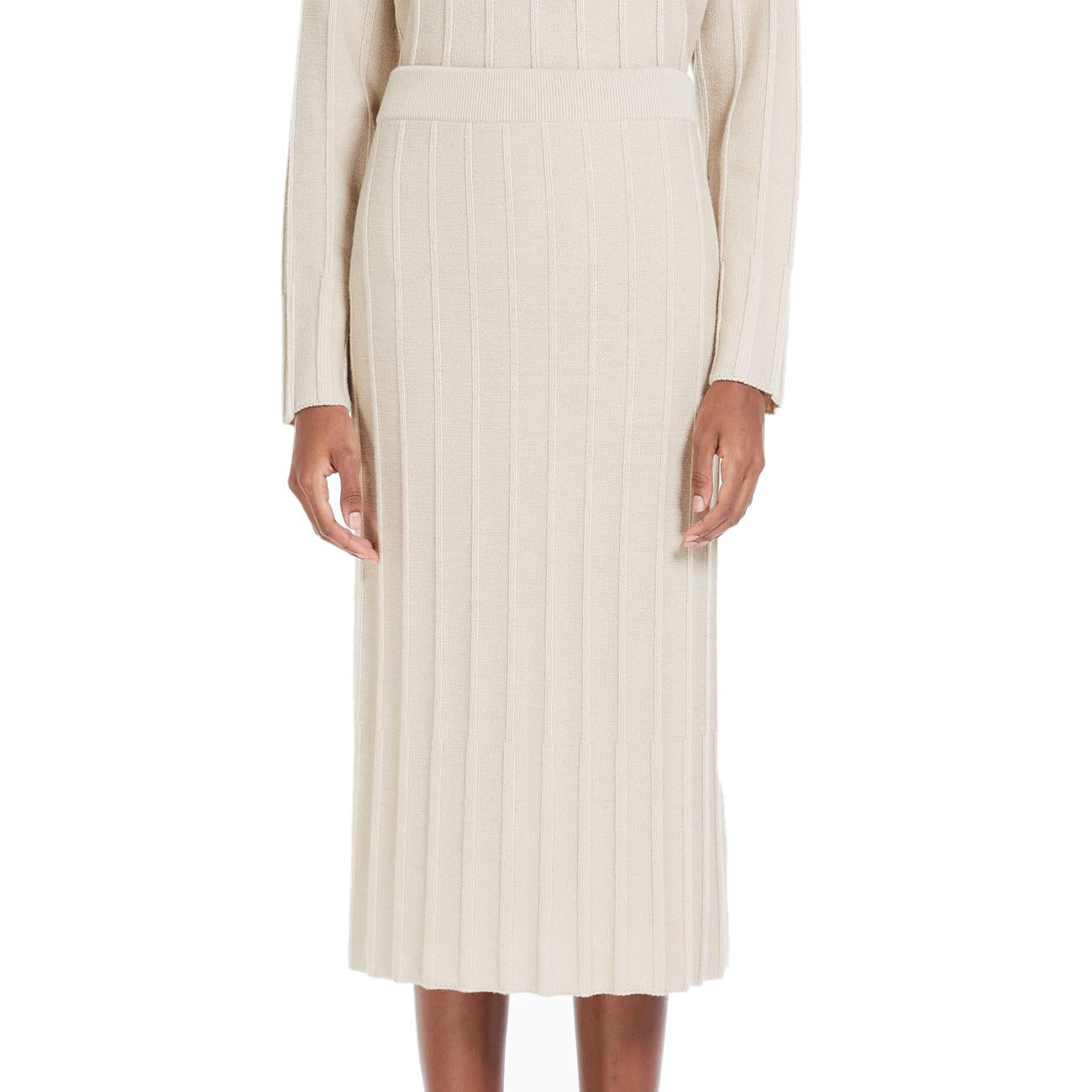 Gonna Melk Donna Albino MELK 2333060136600 001 ALBINO MAX MARA LEISURE 