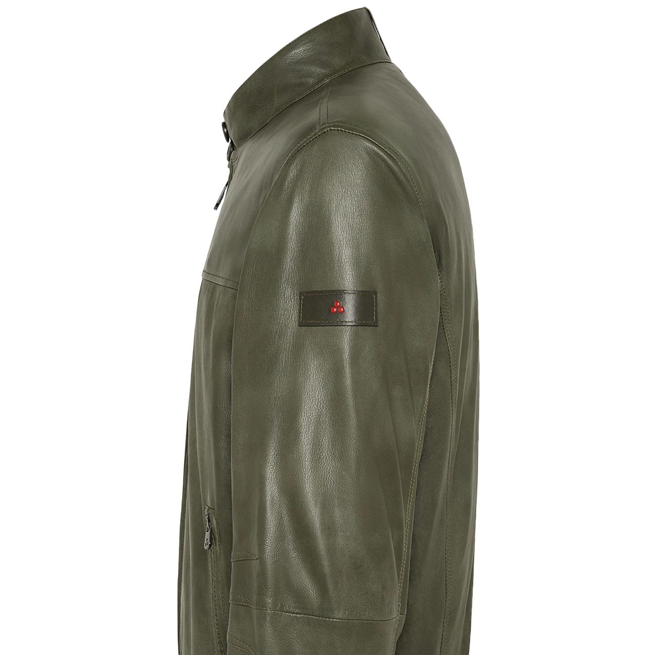 Bomber di pelle fiona tt effetto vintage PEU5632 99012331 689 VERDE PEUTEREY 