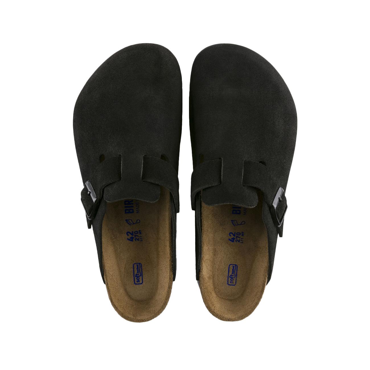 Sandali Boston Pelle Scamosciata 0660473 BLACK BIRKENSTOCK 