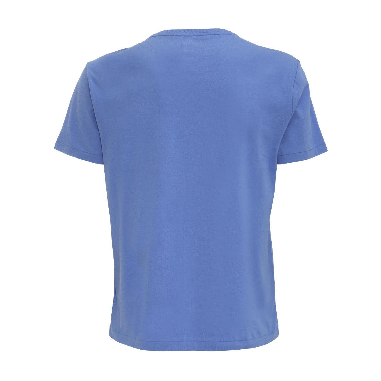 T-Shirt Custom Slim In Jersey Uomo Blue 710671438 230 BLUE POLO RALPH LAUREN 