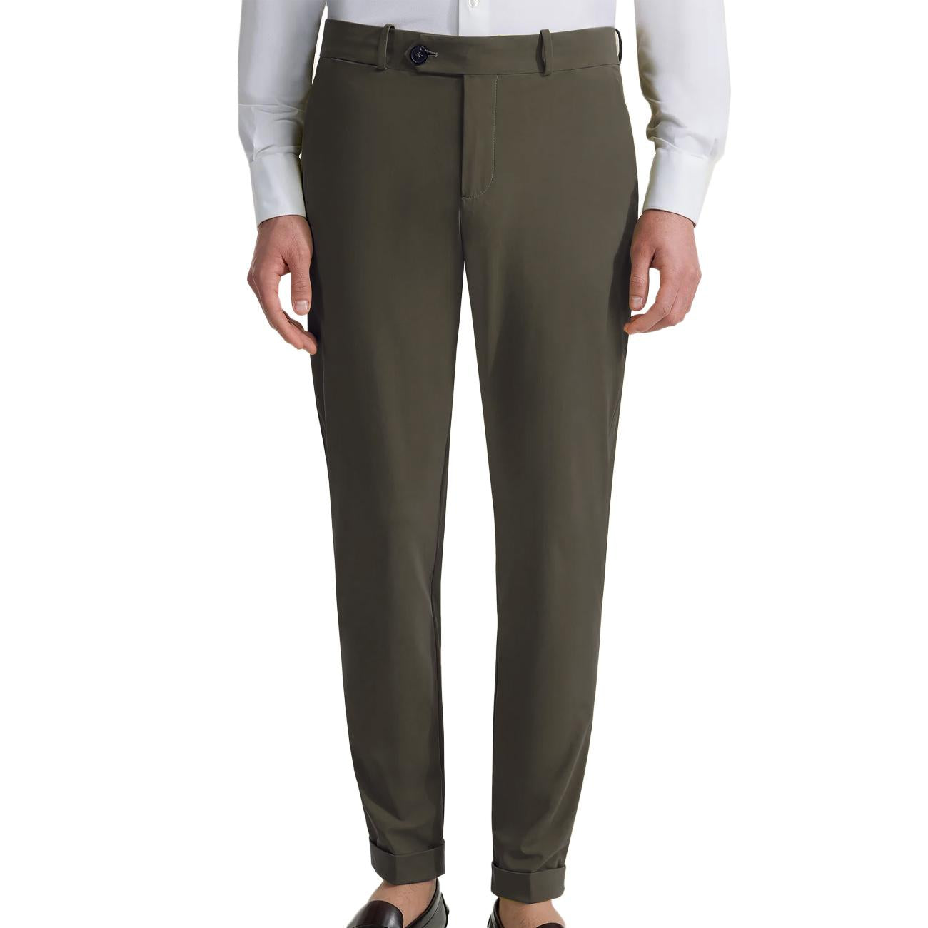 Pantalone Chino Uomo Army 24300 21 VERDE MILITARE RRD 