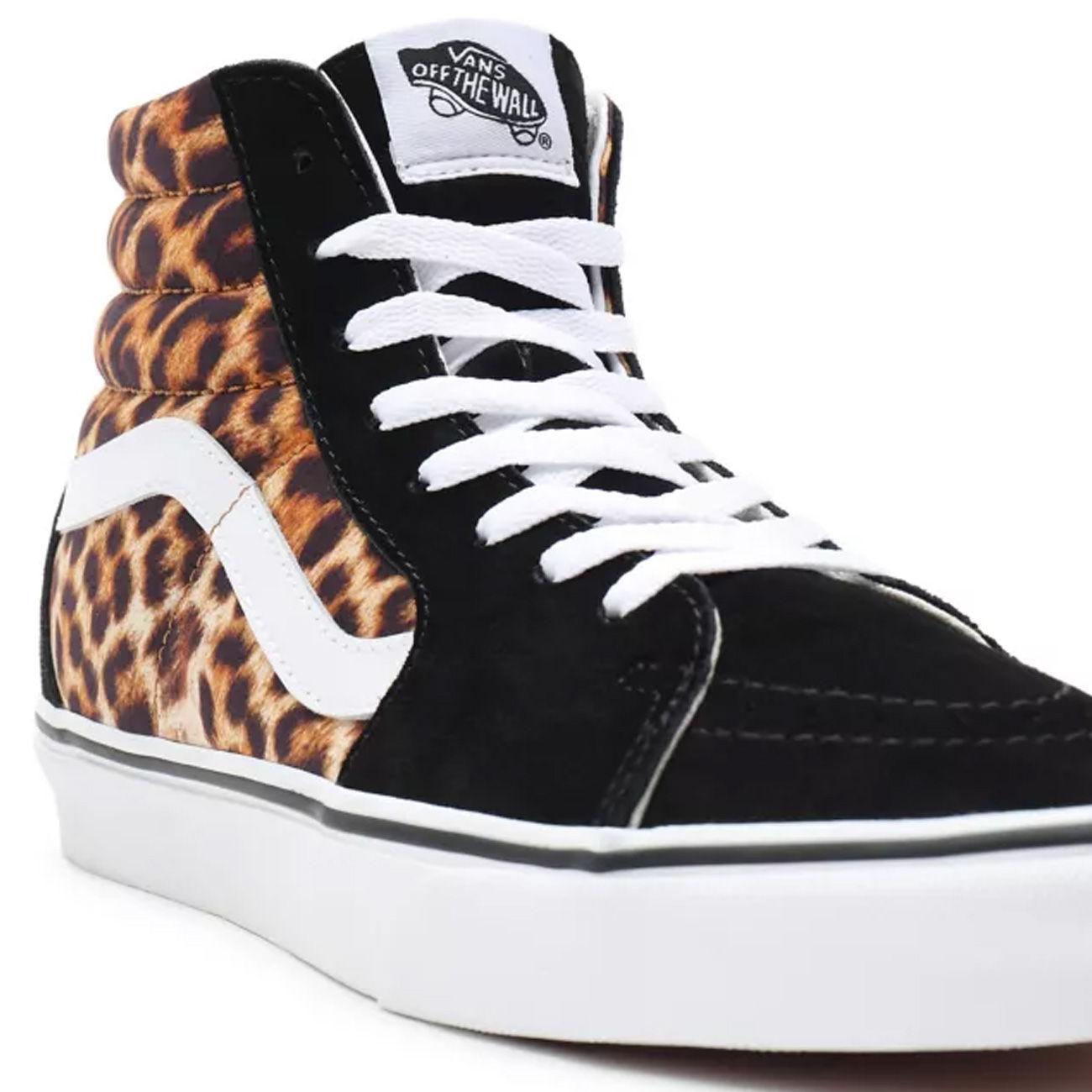 Scarpe Sk8-Hi Leopard Donna Black True White VN0A4U3C 3I61BLACK.TRUEWHITE VANS 