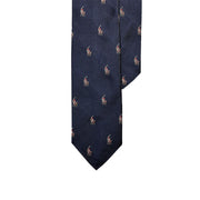 Cravatta Stretta In Repp Di Seta Polo Pony 712883557 003 NAVY POLO RALPH LAUREN 