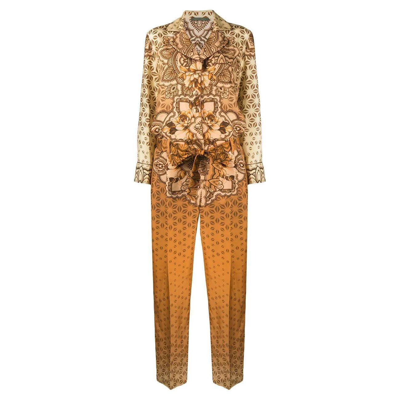 Tuta Habotai In Seta A044916431043 BEIGE ALBERTA FERRETTI 