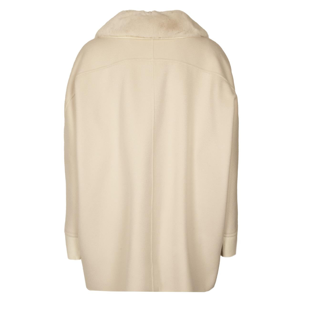 Cappa In Cashmere E Lana Merino Donna Pearl 23IMT307.2TC 802 PEARL DIEGO M 