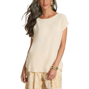 Blusa In Crêpe De Chine 2090P200227N 002 SABBIA ELENA MIRO' 