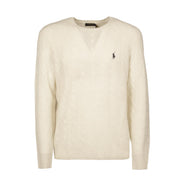 Maglia In Lana E Cashmere A Trecce 710876762 010 ANDOVER CREAM POLO RALPH LAUREN 
