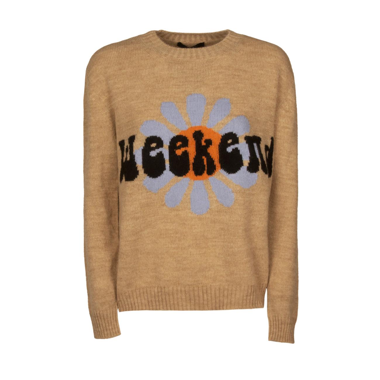 Maglia Toscana Donna Beige TOSCANA 2353662139600 002 DIS. MARGHERITA MAX MARA WEEKEND 