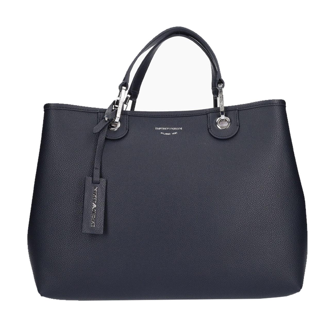 BORSA D. SHOPPER MEDIA MYEA EMPORIO ARMANI Y3D165YFO5E 89374 NAVY/ROCCIA EMPORIO ARMANI ACCESSORI 