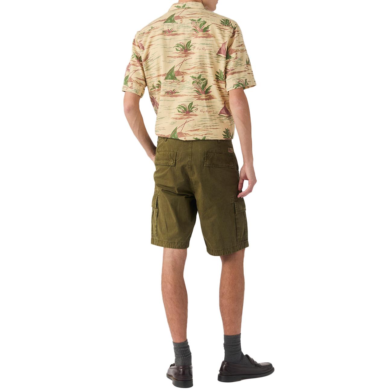 Bermuda New Cargo Read RRU069CK820112 C0085 ARMY GREEN ROY ROGER'S 