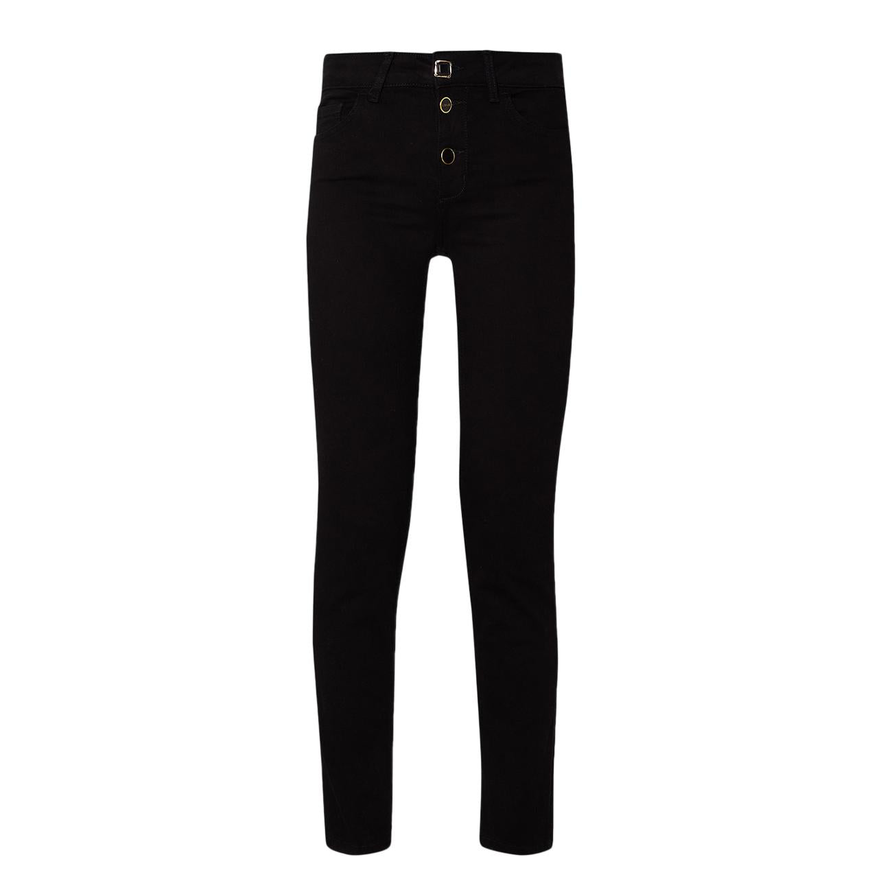 Jeans Monroe Donna Denim Nero UF3054D4614 88000 DEN.NERO NORMAL WASH LIU JO 