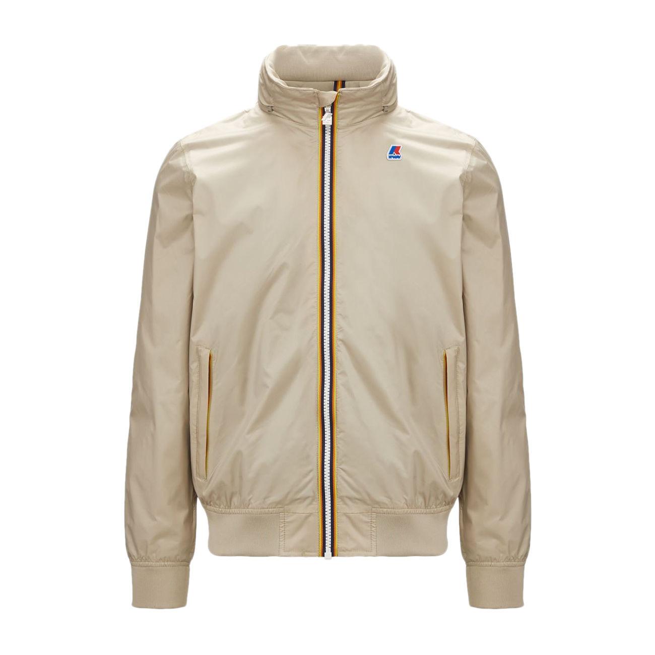 JACKET U. AMAURY STRETCH NYLON JERSEY KWAY K2121PW 634 BEIGE LT K-WAY 