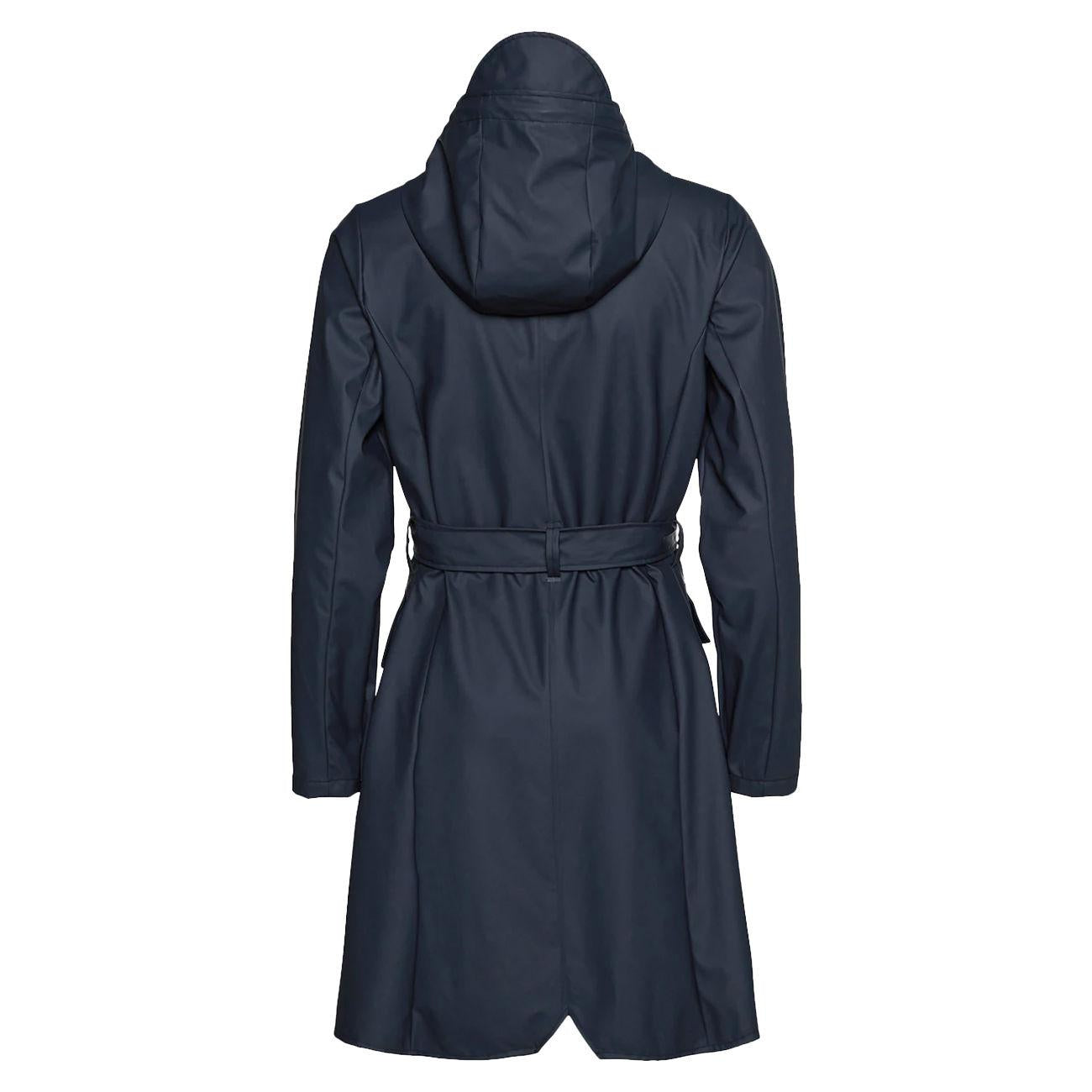 Trench Curve Slim Con Cintura Unisex Navy 18130 NAVNAVY RAINS 