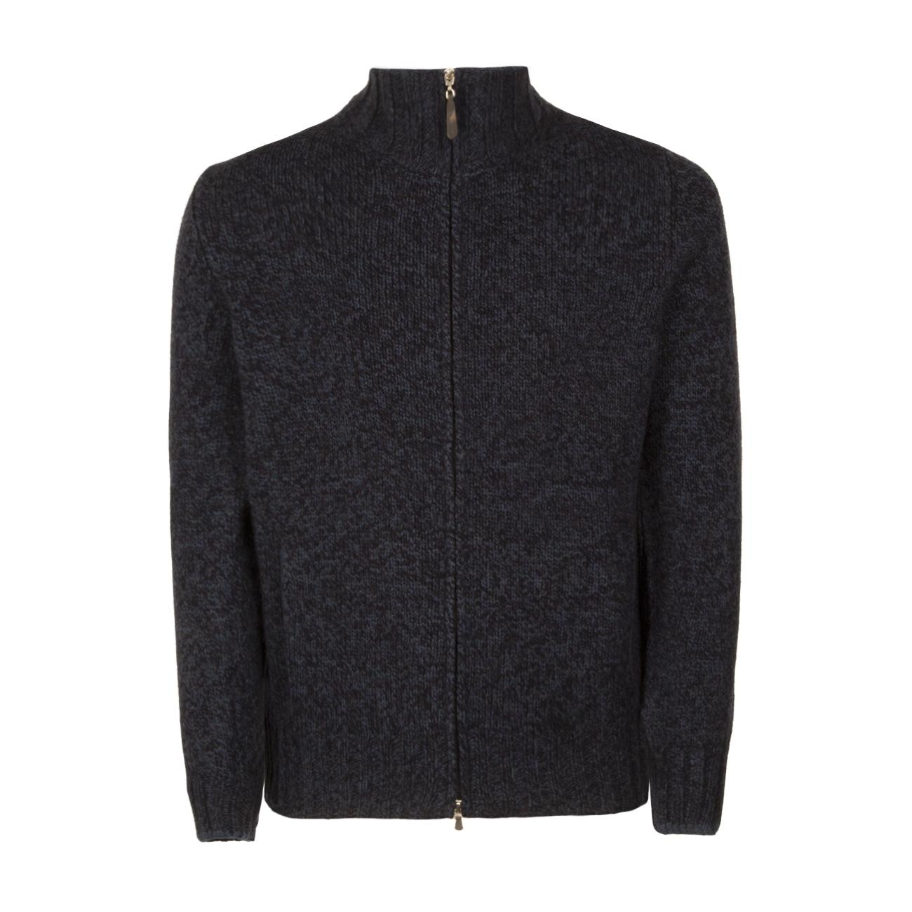 Pull Full Zip Uomo Blu Navy Melange 10178/25706 799 BLU/BLU NAVY MELANGE LA FILERIA 