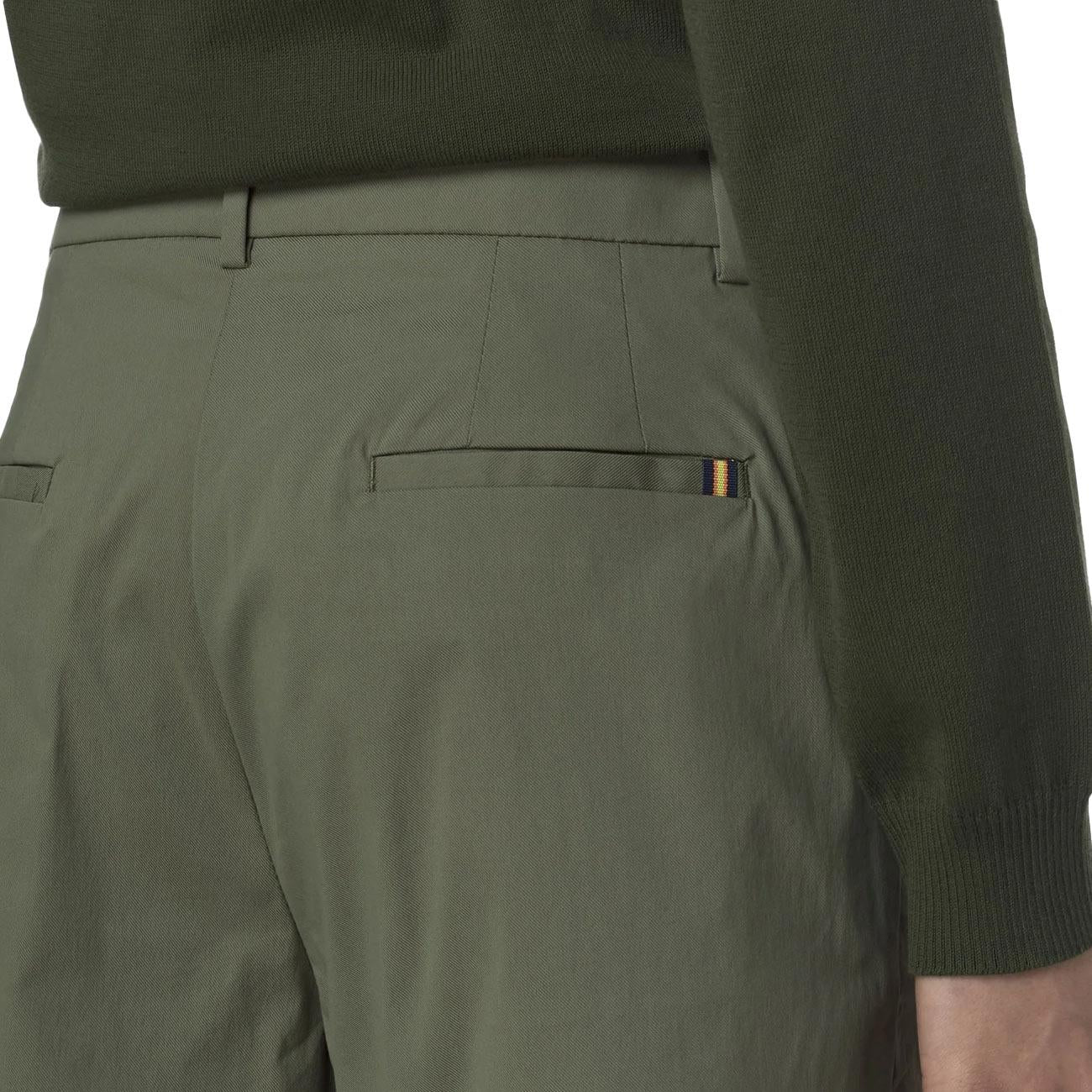 Bermuda Chino Nive Twill Tech K6133MW V15 GREEN LICHEN K-WAY 