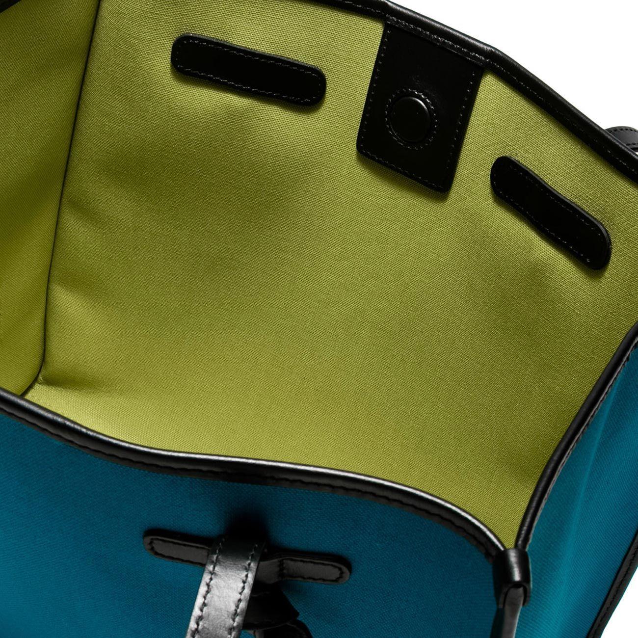 BORSA D. MARCELLA IN TESSUTO E PELLE GIANNI CHIARINI BS6850/23PE/CNV/SE 12882/LAGOON/APPLE GREEN GIANNI CHIARINI 