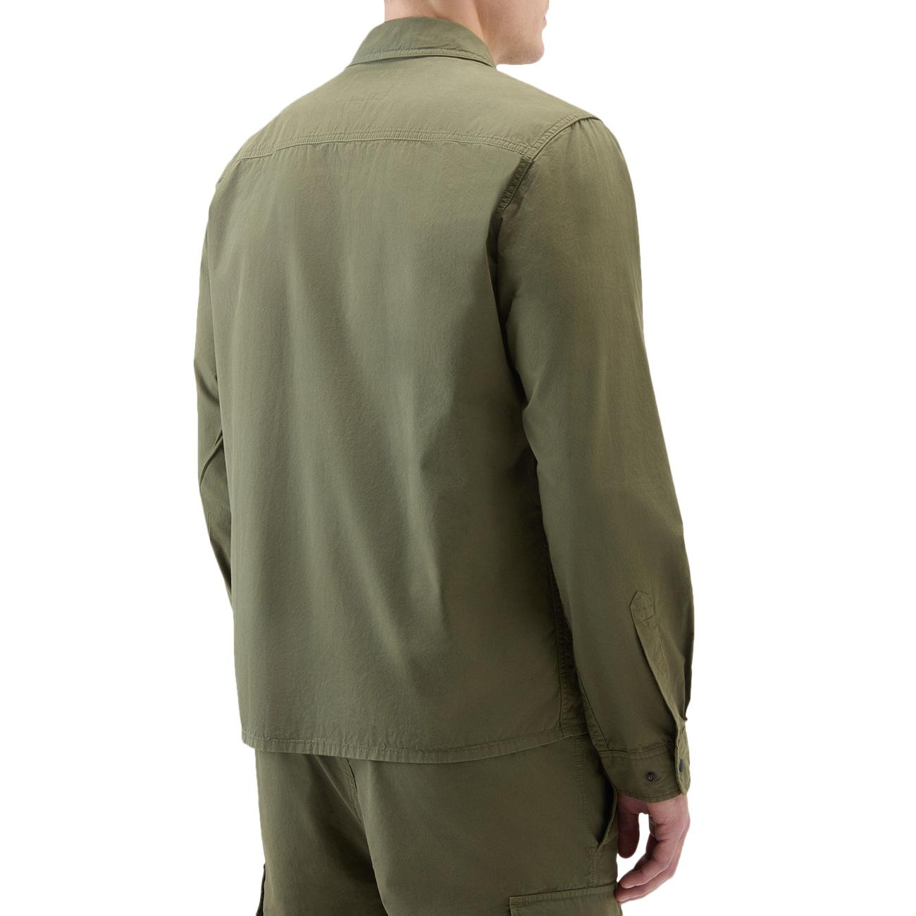Overshirt Garbadine Uomo Lake Olive CFWOOS0113MRUT3665 6178 LAKE OLIVE WOOLRICH 