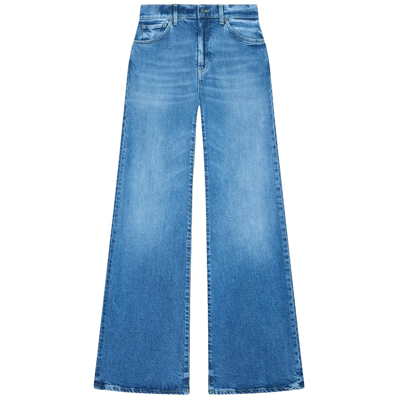 Jeans Amber Wide Leg In Denim Stretch Cotone E Lyocell DP619-DSE370D-LI7-DD-W25 800 DENIM DONDUP 