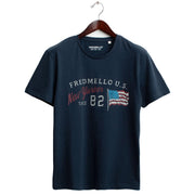 T-Shirt Girocollo FM25S12TG A0601 BLU FRED MELLO 