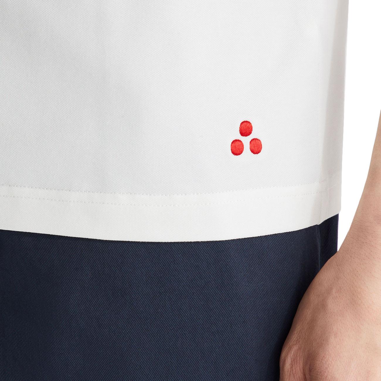 Polo New Helgo In Tricot Di Cotone PEU5847 99012182 730 BIANCO PEUTEREY 