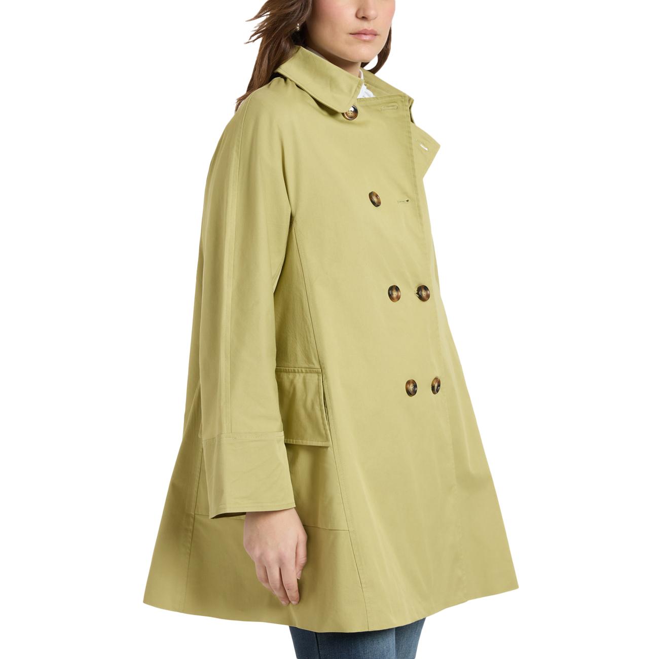 Trench Doppiopetto In Gabardine F239P000182N 0A5 AVOCADO ELENA MIRO' 