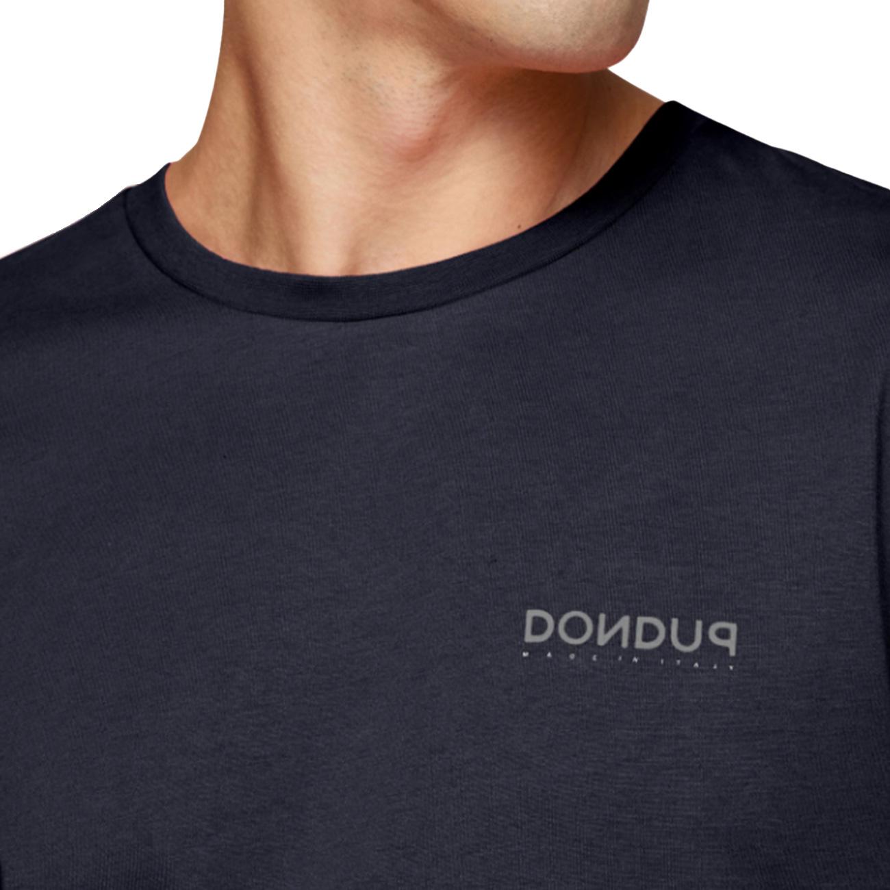 T-Shirt Girocollo In Jersey US198JF0309UIT08 890 BLU DONDUP 