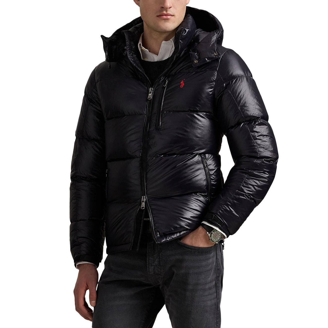 Giaccone Gorham Lucido 710968281 001 POLO BLACK GLOSSY POLO RALPH LAUREN 