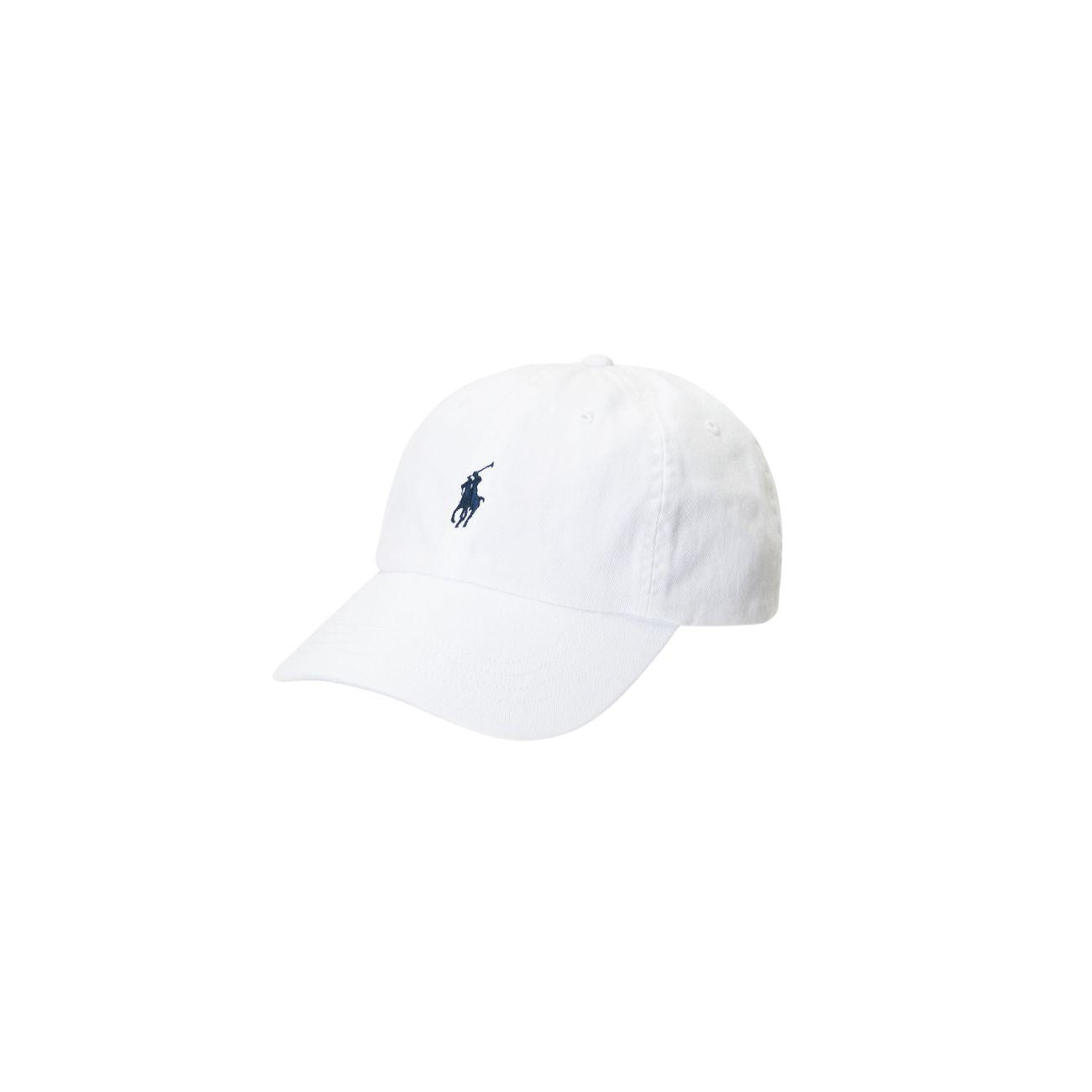 Cappello Chino Baseball Uomo Bianco 710548524 011 WHITE/NEWPORT NAVY POLO RALPH LAUREN 