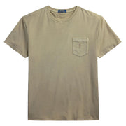 T-Shirt Personalizzata Slim Con Tasca Tinta Minerale 710969628 006 OLIVE POLO RALPH LAUREN 